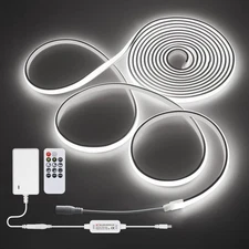 Daylight White LED Strip Lights 16 4 Ft 24V Waterproof Cob LED Strip Kit With...