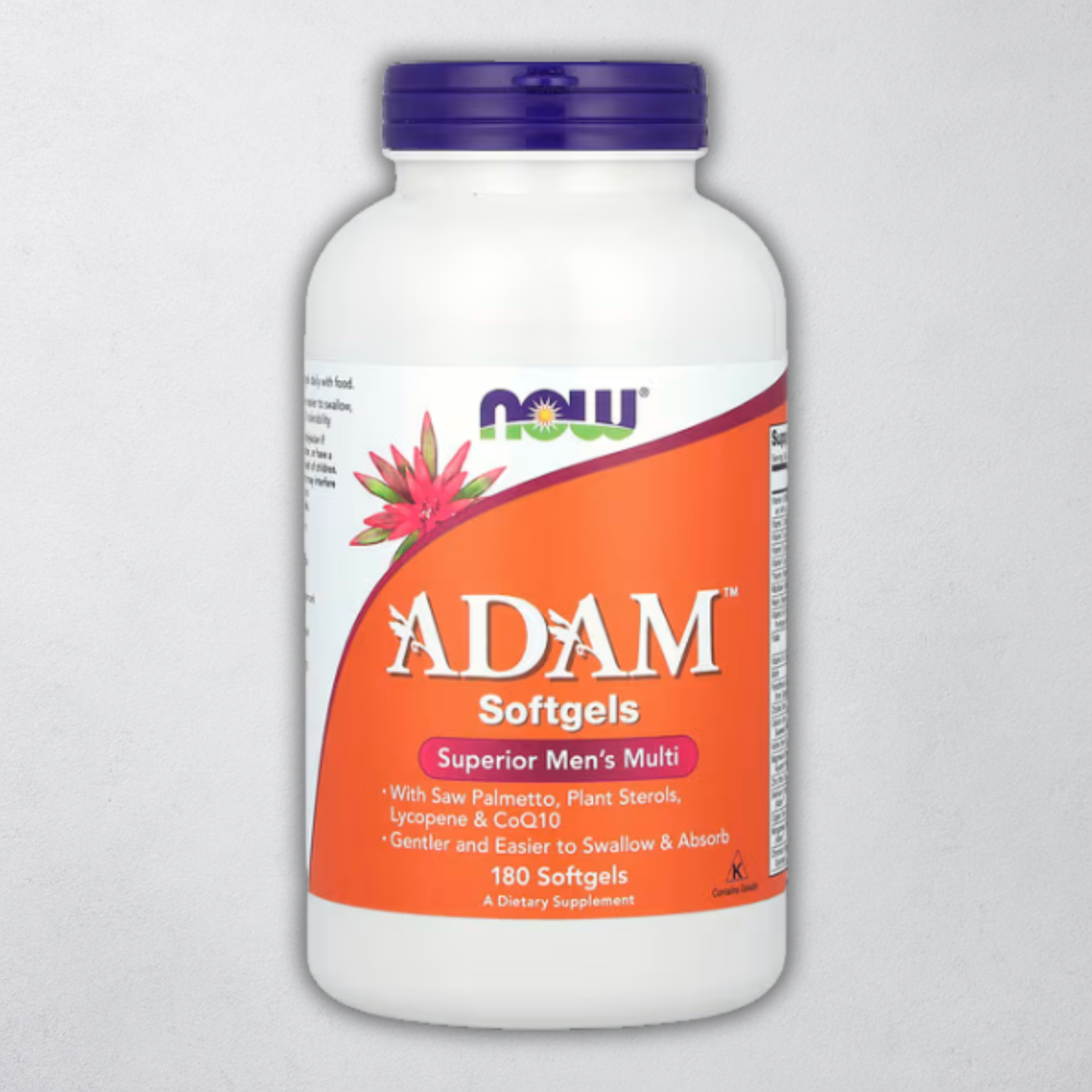 NOW Foods Adam Multivitamin for Men – 180 Softgels | Vitamin & Mineral Complex