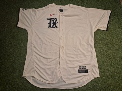 Nike Authentic Texas Rangers City Connect Cream Jersey Size 60 4X