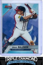 2025 Bowman's Best Drake Baldwin Rookie Aqua Refractor #185/199 Braves Z507