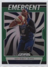 2020 Panini Prizm WNBA Emergent Green Prizm Odyssey Sims #9 1b8v