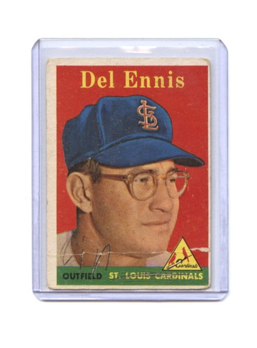 Del Ennis [Yellow] #60 1958 Topps card