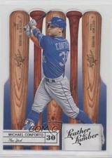 2019 Panini Leather & Lumber Bats Die-Cut Michael Conforto #96 k6j
