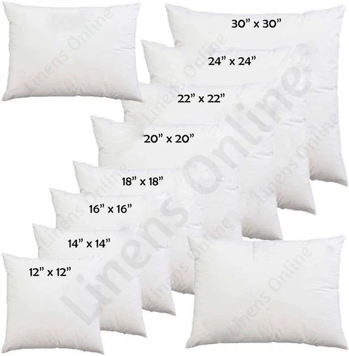 Cushion Pads Inners Fillers Inserts Hollowfibre 16" 18" 20" 22" 24" All Sizes