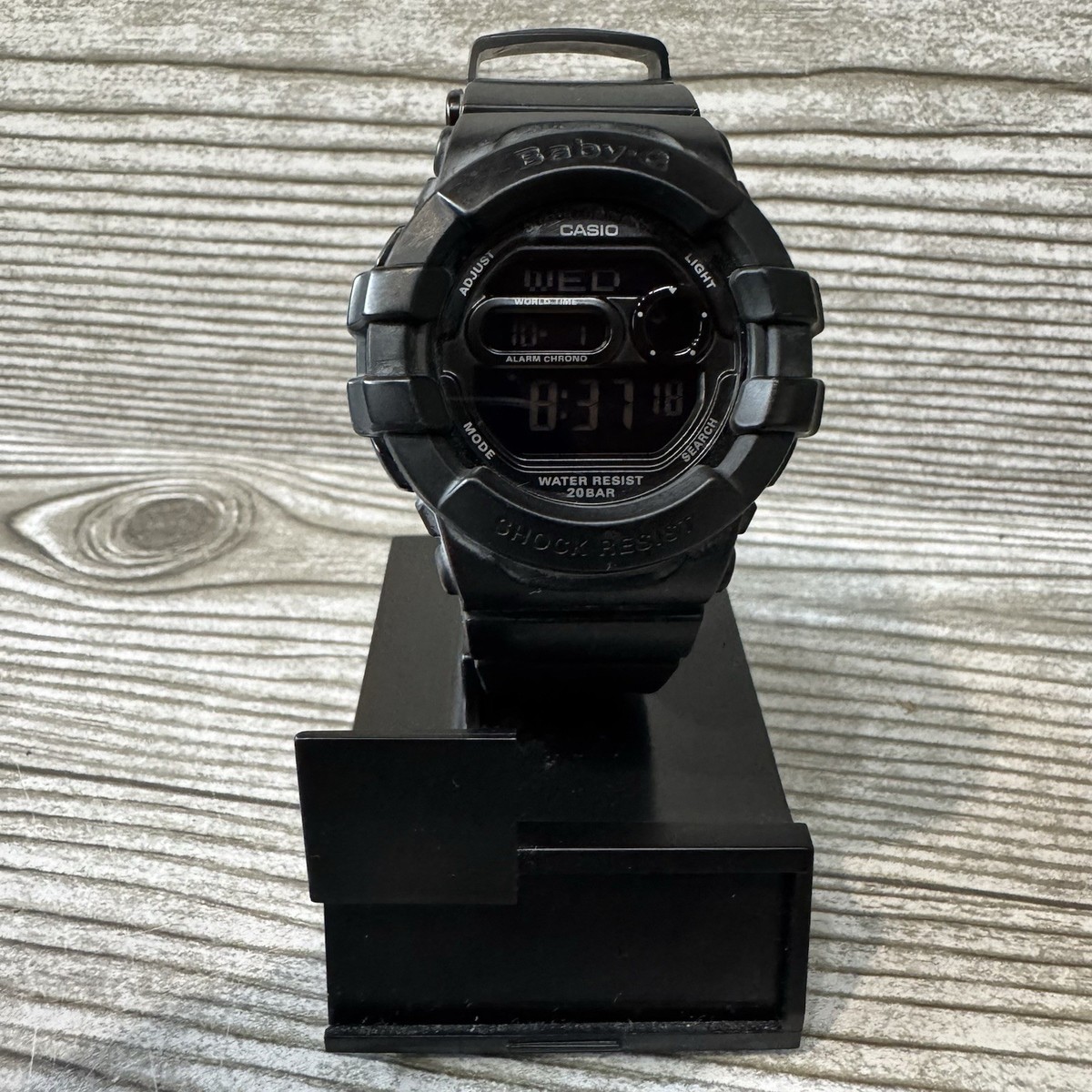 Casio Baby-G BGD-140 Women\'s Black Leather Digital Dial Quartz Watch WO316 how to sat the time on casio baby-g bgd-140 time setting seo  main image 2