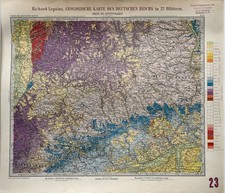 Lepsius: Geologische Karte des Deutschen Reichs, Sect.23: Stuttgart