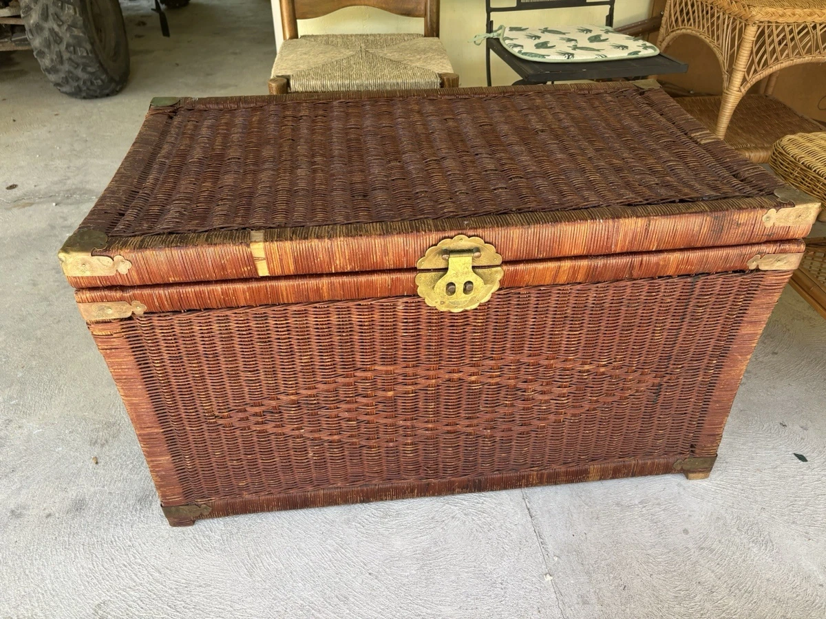 ヴィンテージ ウィッカーチェスト Wicker Original Antique Chests for sale | eBay