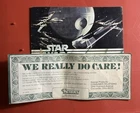 Vintage Star Wars Paperwork BOOKLET & WE REALLY CARE Insert 1979 Kenner NICE!!