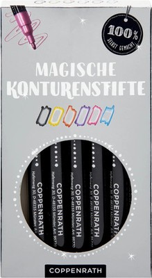 Magische Konturenstifte | Deutsch (2025) | 6 Farben | 100% selbst gemacht
