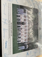 1994 NEW ZEALAND TOUR TO ENGLAND COLOUR POSTER  PRE PRINTED FACSIMILE AUTOGRAPHS