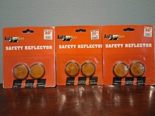 1.25" Round Reflector Adhesive Bike Trailer Truck Boat Mailbox Safety 6 Pack