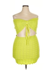 Fashion Nova Women Green Cocktail Dress 2X Plus
