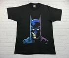 Vintage 1989 DC Comic Big Face BATMAN Comic Book T-Shirt Size Large L