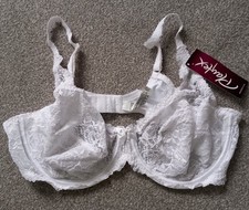 Playtex Flower Lace Bra 42C in white - NEW