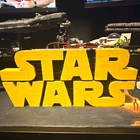 LEGO Star Wars Logo Letters Display Custom Built Yellow/Black Plastic