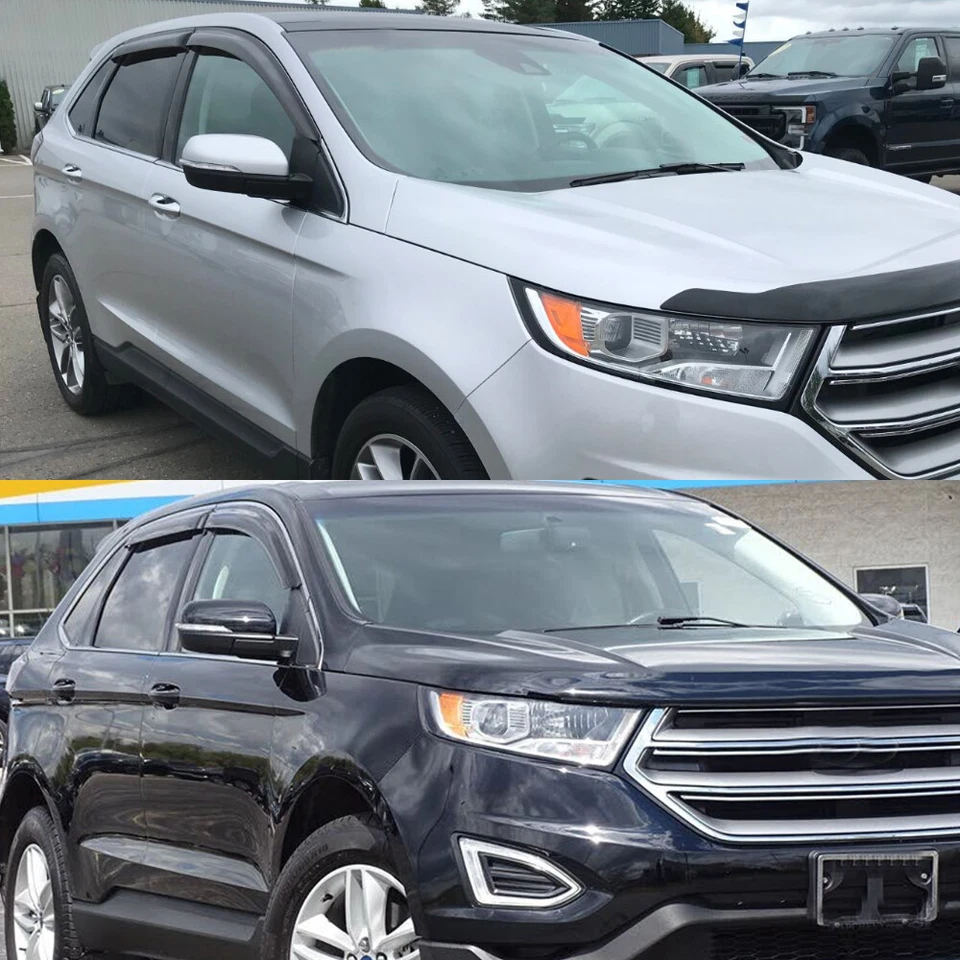 Fit for 2015-2024 Ford Edge Window Visors Sun Vent Shade Rain Wind Guard Smoke Foto 2 de 4