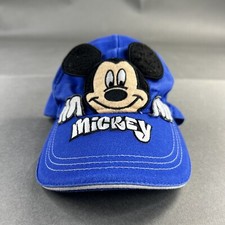 Disney Mickey Mouse Hat One Size Fits Most Blue kids Strapback Used 2016 48