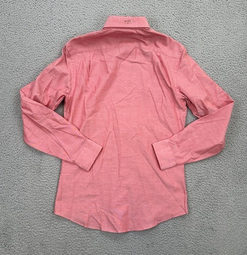 Ben Sherman Tailored Slim Fit Shirt Men's Small 14-14.5 / 32-33 Red Business NEW - Picture 3 of 9