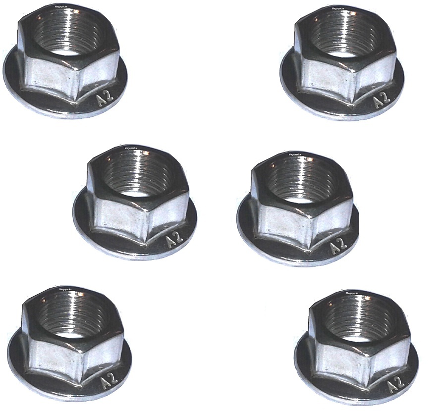 Kawasaki Ninja ZX-12R - Rear Sprocket Nut Kit (x6 Nuts) - A2