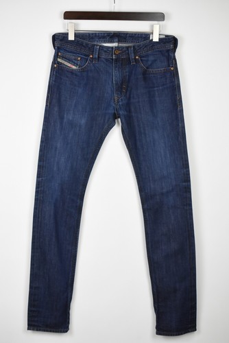 DIESEL THAVAR SLIM-SKINNY 0880G Men's W32/L34 Blue Faded Zip Jeans 41890-GS  | eBay