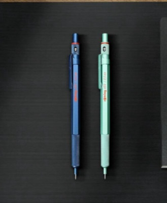 Rotring 600 Ice Mint Blue ＆ Dark blue set 0.5mm Mechanical Pencil Limited Color