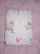 NEW Pottery Barn Kids Spring Flower Lavender Bird FULL Sheet Set HOLIDAY GIFT