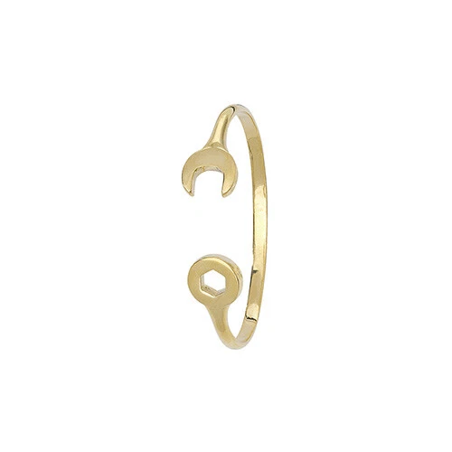 Solid 9ct Gold Spanner Bangle Baby Kids Child New Born Gift Boxed 5.5g