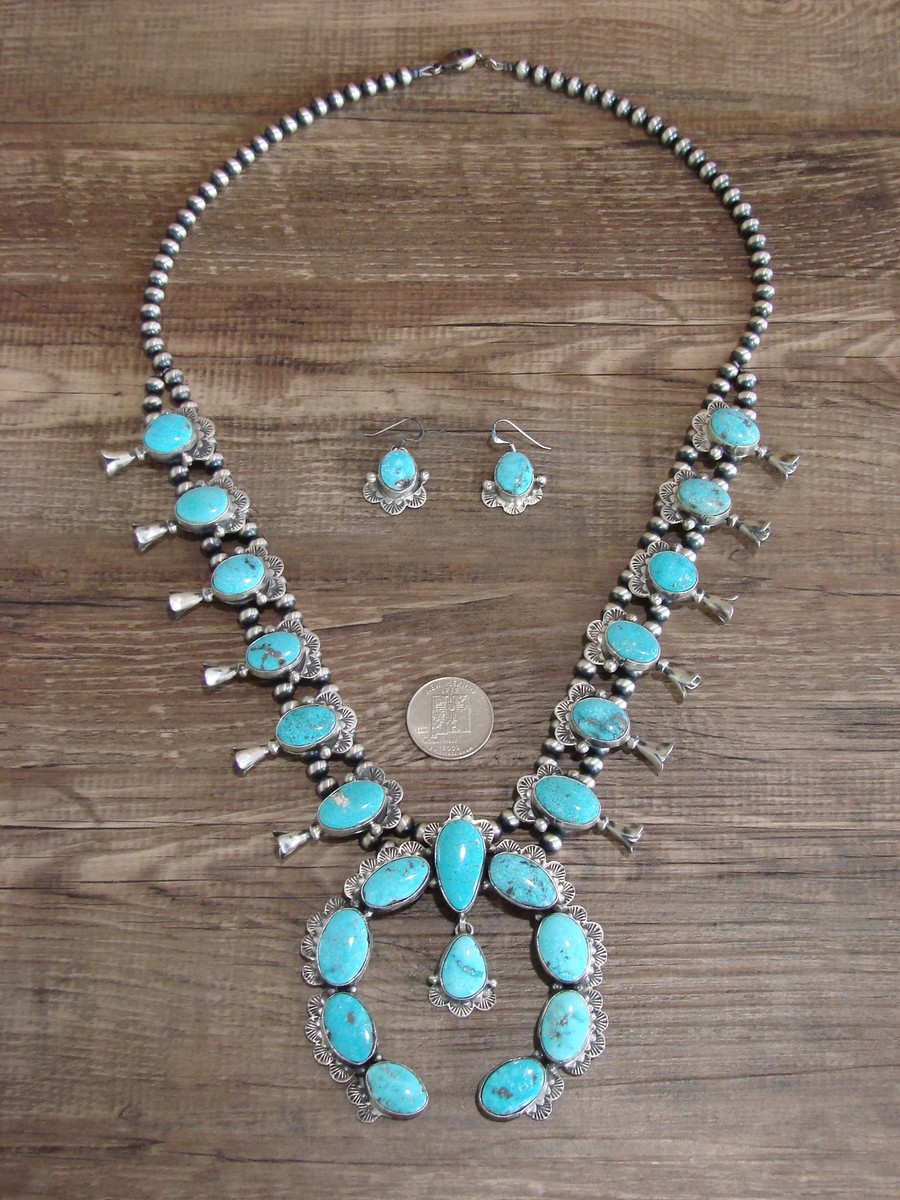 Navajo Sterling Silver & Turquoise 26