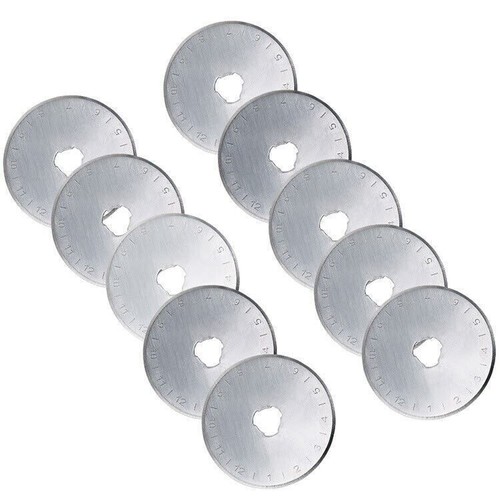 28mm & 45mm Rotary Cutter Spare Blades Leather Quilters Sewing Patchwork Fabric - Picture 11 of 13