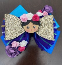 Mo o Para Ni a Mexicano Hecho A Mano/Mexican Bow Hand Made Frida Kahlo