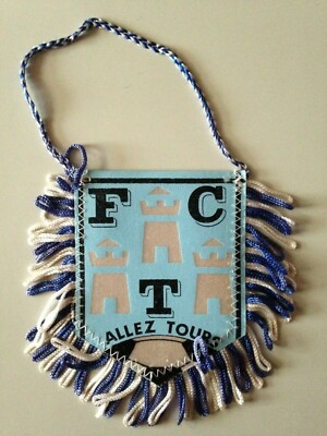 ANCIEN FANION OFFICIEL SPORT FOOT FOOTBALL CLUB DE TOURS FCT RARE