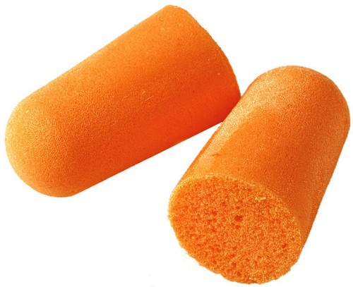 3M 1100 Polyurethane Foam Disposable ear plugs x 1 box of 200 pairs