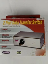 Belkin DB25 Rotary 2 Port Data Transfer Switch F1B024-E Serial/Parallel Printer