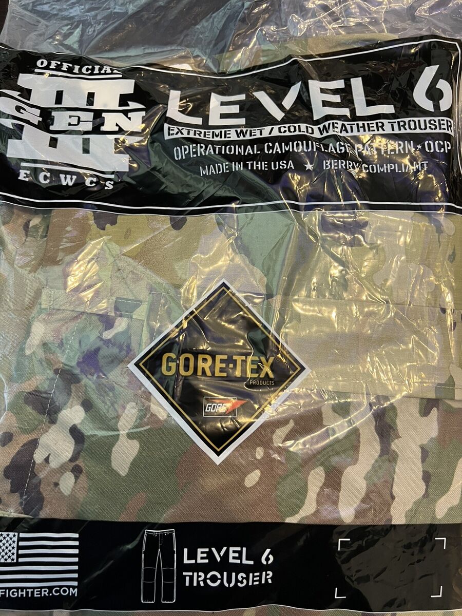 USGI Gen III ECWCS Level 6 OCP Multicam Gore-Tex Trousers, Small