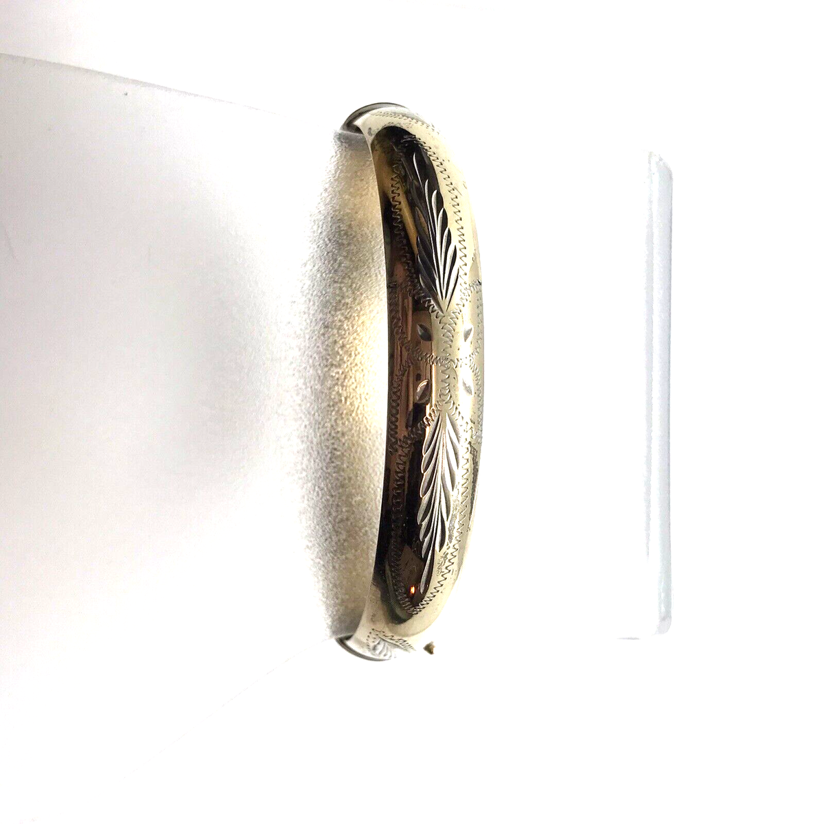 VINTAGE Gold Filled BRACELET 925 1/20TH 10K AU Hinged Bangle VINTAGE Gold Filled BRACELET 925 1/20TH 10K AU Hinged Bangle