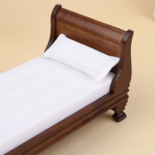 1:12 Puppenhaus Miniatur Holzmöbel Einzelbett Puppenhaus ZubehörBzk - Bild 9 von 10
