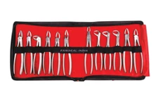 DENTAL INSTRUMENT EXTRACTION FORCEPS WITH CASSETTE KIT SET Of 12 EFSP12 Professi