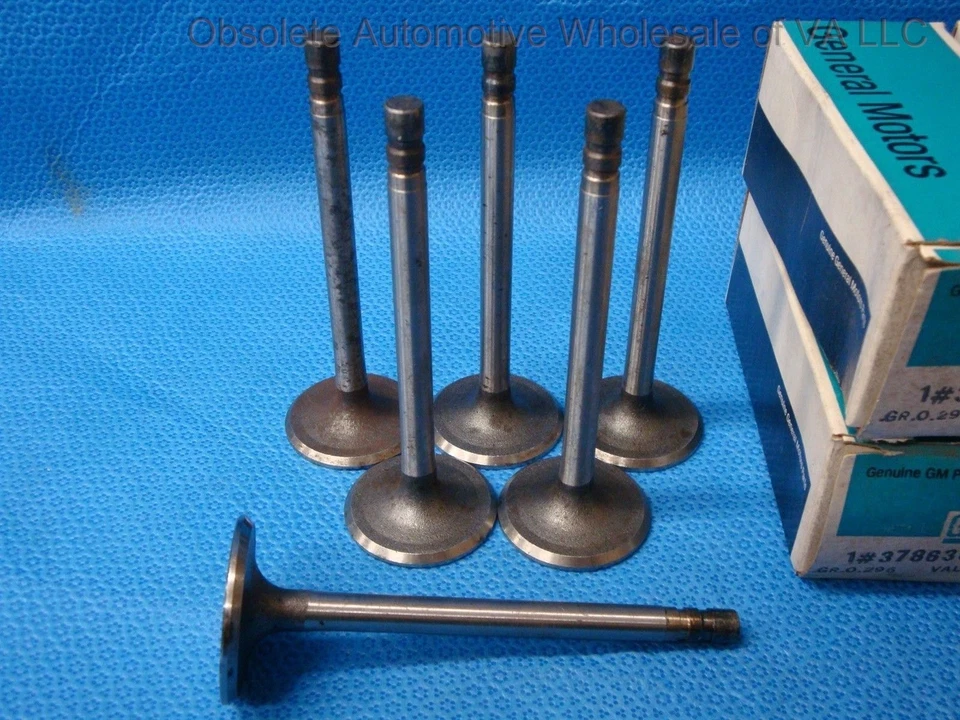 Chevrolet 194 230 1963 1964 juego de válvulas de admisión 6 +15 Chevelle Chevy II 3786361 NOS Foto 2 de 4