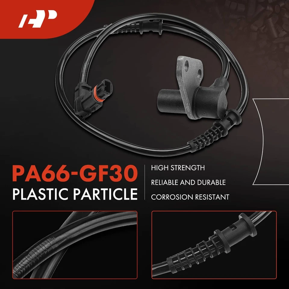 Sensor de velocidad de rueda ABS delantero y trasero 4 piezas para Mercedes-Benz E300 E320 E420 E430 Foto 4 de 4