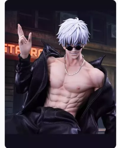 Jujutsu Kaisen Gojo Satoru 1/6 Figure GK Statue Collectible Model W/two Heads - Picture 3 of 6