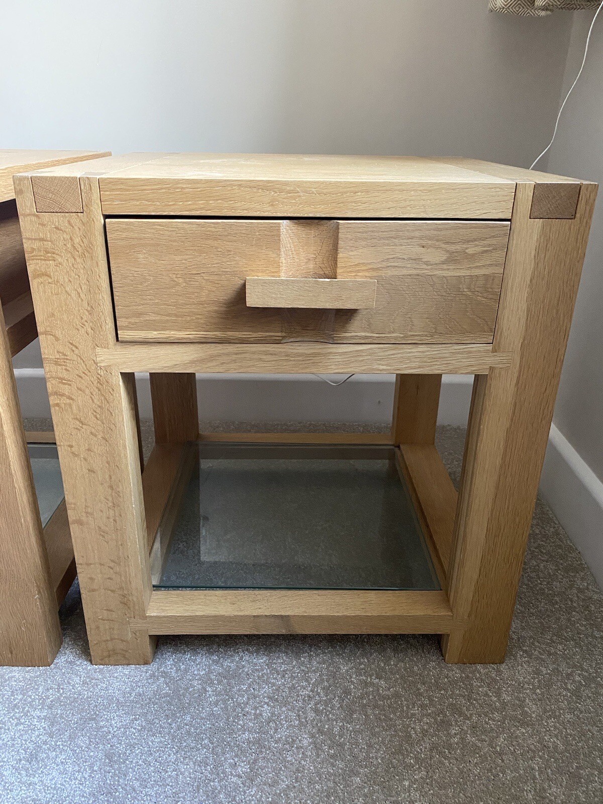 John Lewis Monterey Furniture, 2 Oak Side Tables, Lounge Dining Room