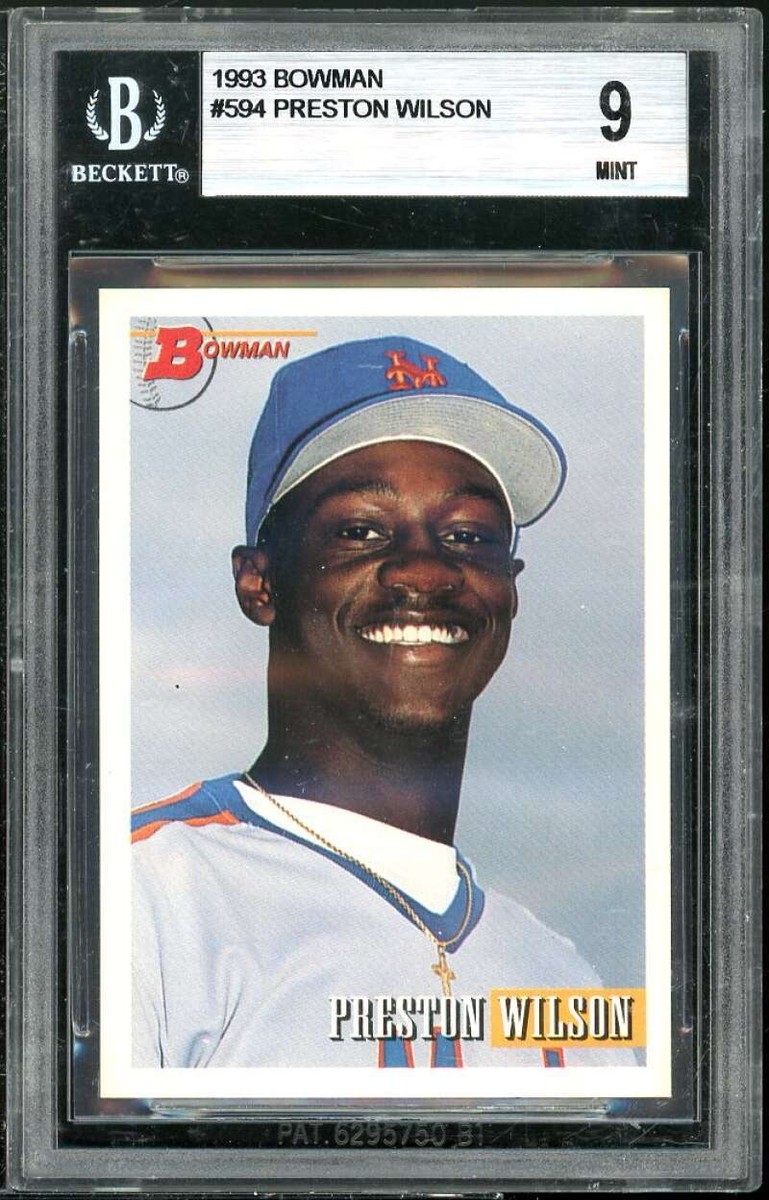 Preston Wilson Rookie Card 1993 Bowman #594 BGS 9 (9 9 9 9) | eBay