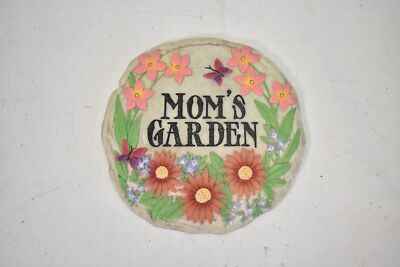 Spoontiques Mom's Garden Stepping Stone - Wandschild Oder Trittstein Aus Harz, Für Innen & Außen