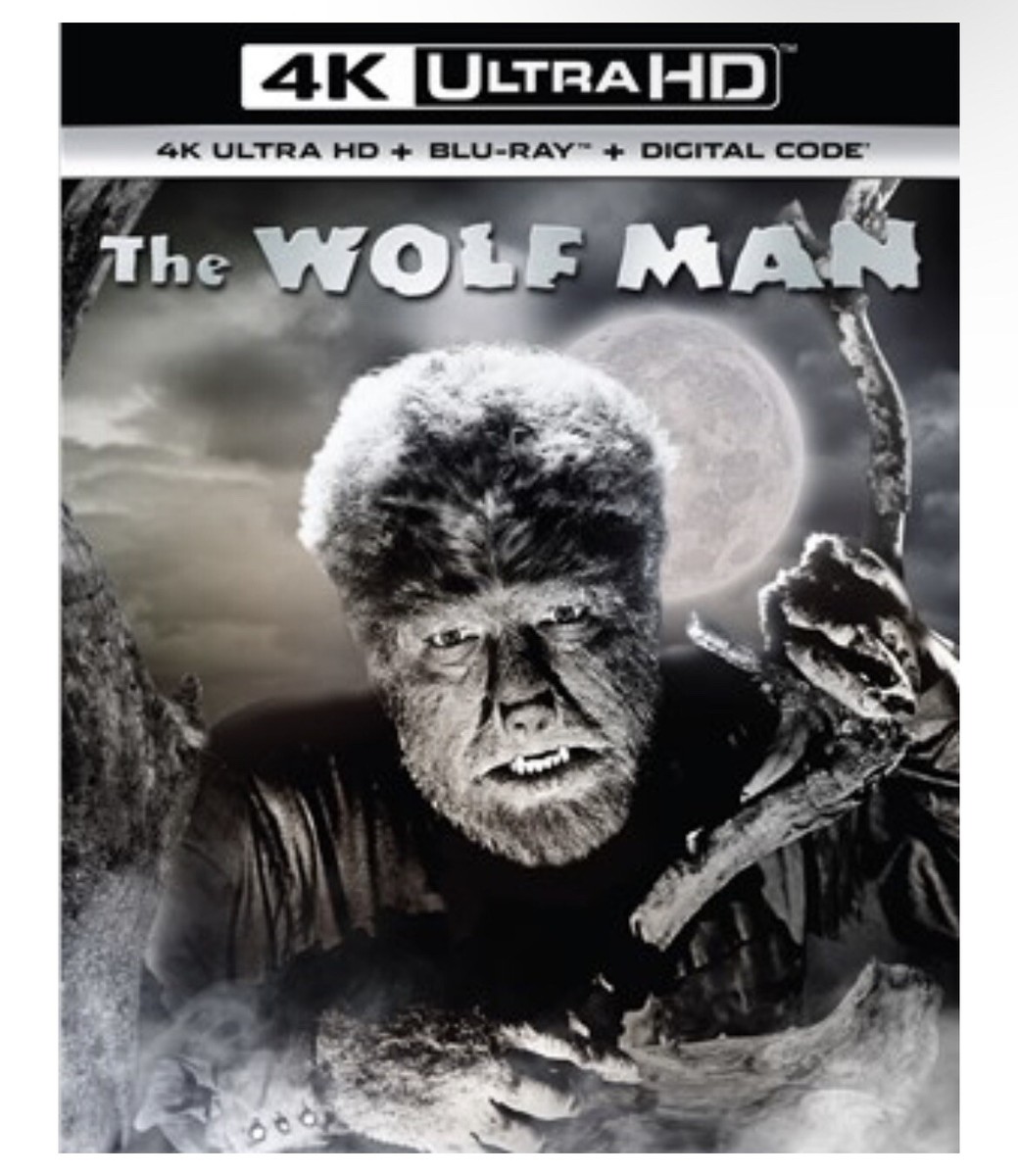 The Wolf Man (4K UHD+Blu-ray+Digital+***MINT*** Slipcover) Factory