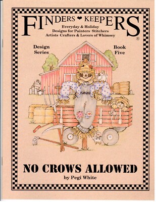 Finders Keepers No Crows Allowed Pegi White Decorative Painting Halloween Book