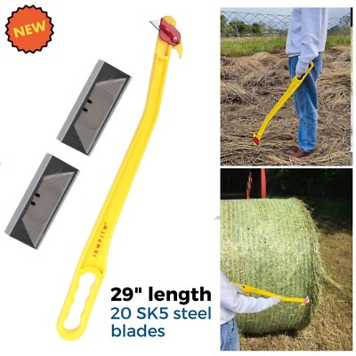Hayknife Hay Bale Tool Net Wrap Baling Twine Cutter Feed Bag Horse Cow Goat Farm