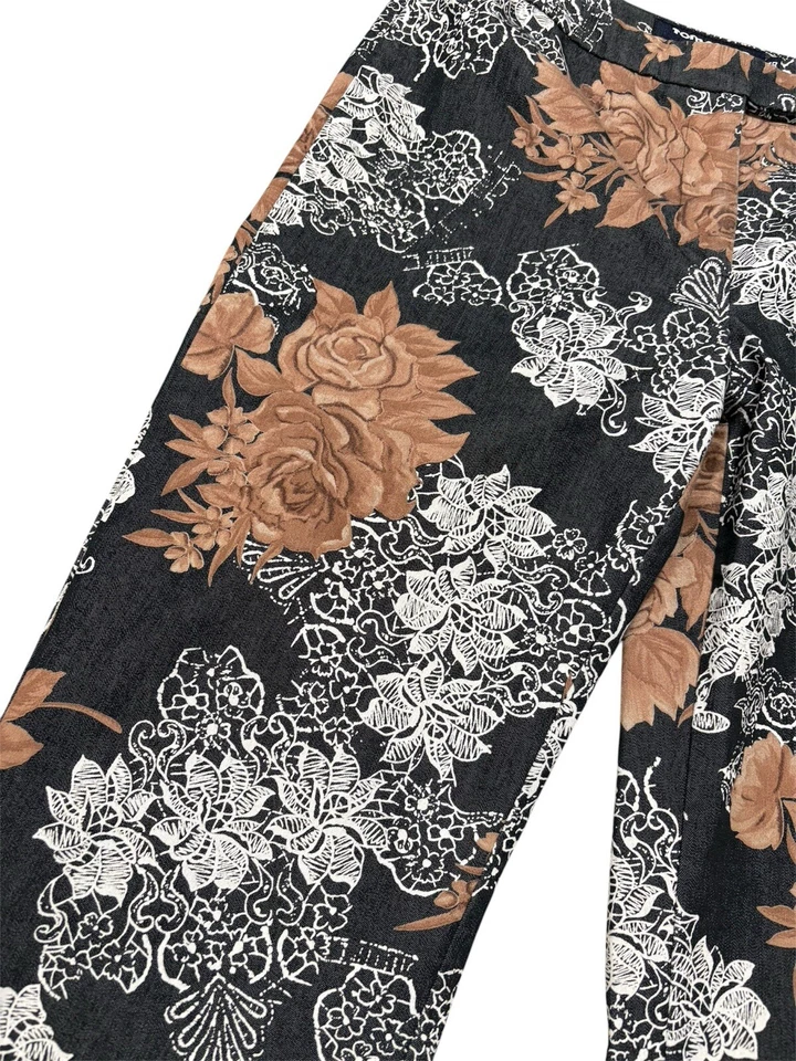 Брюки эластичные женские Tom Tailor ЕС 38/США 8 удлиненные серые с цветочным узором Alexa - Изображение 2 из 4