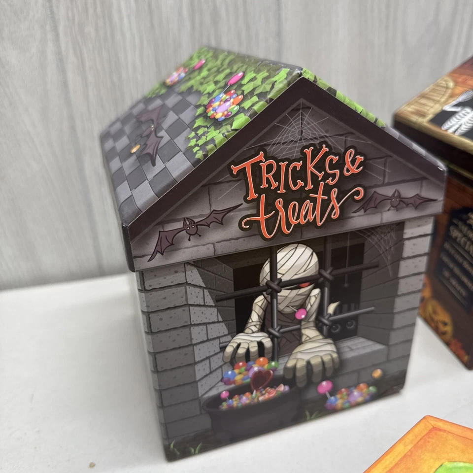 Halloween Nesting Gift Boxes Storage Containers Dracula & Wolfman Mummy Witch - Image 2 of 4