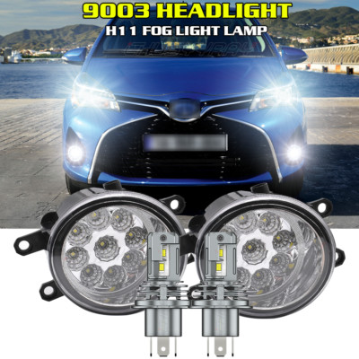 For 2007-2014 Toyota Yaris Lámparas para Faros Altos/Bajos + Faros Antiniebla