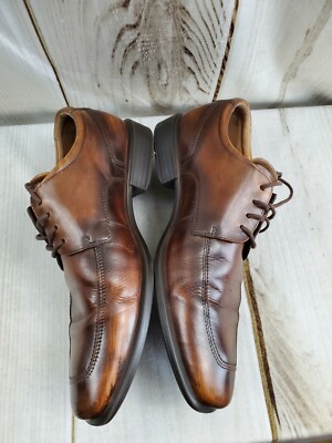 Ecco Derby Leather Shoes Oxford Mens 9-9.5 (43) Dress Brown  display picture 2